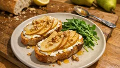 Deska serów z Neufchâtel, gruszką i miodem – elegancka przekąska w 15 minut