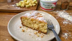 Wilgotne ciasto z jabłkami i ricottą – proste, a smakuje jak z dobrej cukierni
