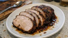 Schab pieczony w kawie zbożowej – wychodzi soczysty i miękki bez kombinowania