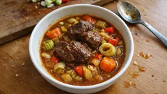 Policzki wołowe w curry z warzywami – jednogarnkowy obiad, który zawsze wychodzi