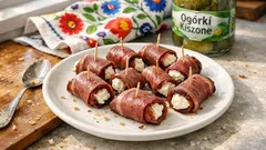 Roladki z wędzonego magreta i koziego serka – elegancka przekąska bez gotowania