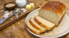 Szybki chleb drożdżowy z keksówki – bez zakwasu, miękki i sprężysty