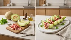 Melon z szynką parmeńską – szybka, efektowna przystawka na zimno