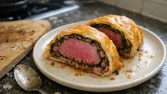 Filet wołowy Wellington w domu: chrupiące ciasto francuskie i soczysty środek