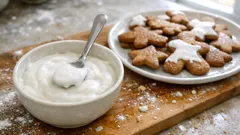 Śnieżnobiały lukier do pierniczków bez białek i cytryny – gęsty i stabilny