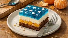 Ciasto Wigilijne Niebo: piernikowy biszkopt, mandarynki i krem z białą czekoladą