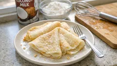 Naleśniki na mleku kokosowym po tajsku – miękkie, elastyczne i bez glutenu