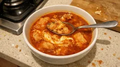 Hiszpańska zupa czosnkowa sopa castellana – rozgrzewająca, z chlebem i jajkiem