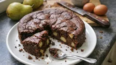 Fondant czekoladowo-gruszkowy bez masła – wilgotny, intensywny i prosty