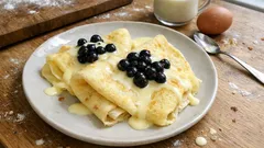 Naleśniki z mikrofalówki – szybki deser bez smażenia, gotowy w 6 minut