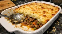 Hachis Parmentier z warzywami: francuska zapiekanka z mięsem i puree