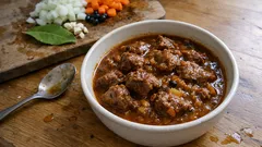 Gulasz z dzika duszony w winie – aromatyczny, kruchy i bez „dzikiego” posmaku