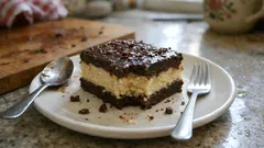 Czekoladowe ciasto z kaszy manny bez pieczenia – gęste, delikatne i zawsze się udaje