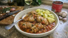 Pieds et paquets po prowansalsku – długo duszone flaki i nóżki w sosie z białym winem