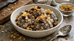 Makiełki wigilijne z bułką i bakaliami – kremowe, do zrobienia dzień wcześniej