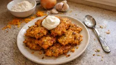 Wytrawne placki z dyni z czosnkiem – chrupiące i proste z patelni