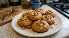 Bułgarskie ciasteczka medenki – miękkie, miodowo-korzenne i z orzechem na wierzchu