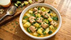 Potrawka z indyka z cukinią i ziemniakami – domowy obiad z jednego garnka