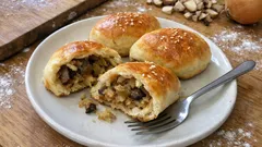 Puszyste paszteciki drożdżowe do barszczu – miękkie nawet następnego dnia