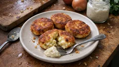Kotlety ziemniaczano-jajeczne z chrzanem – chrupiące, a w środku delikatne