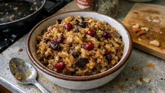 Kapusta z grzybami na patelni – z jabłkiem i żurawiną, idealna na Wigilię