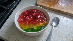 Galaretka z agarem z 2 składników – tężeje w temperaturze pokojowej, bez lodówki