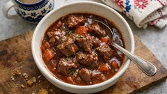 Boeuf mijoté w cocotte – długo duszona wołowina, miękka jak masło