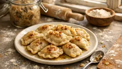 Pierogi z kapustą i grzybami ze słoika – szybki skrót do domowego smaku